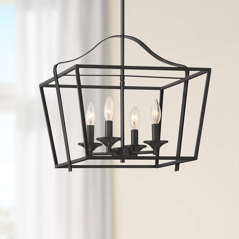 Image 1 Briggs 16" Wide Bronze 4-Light Foyer Pendant Light
