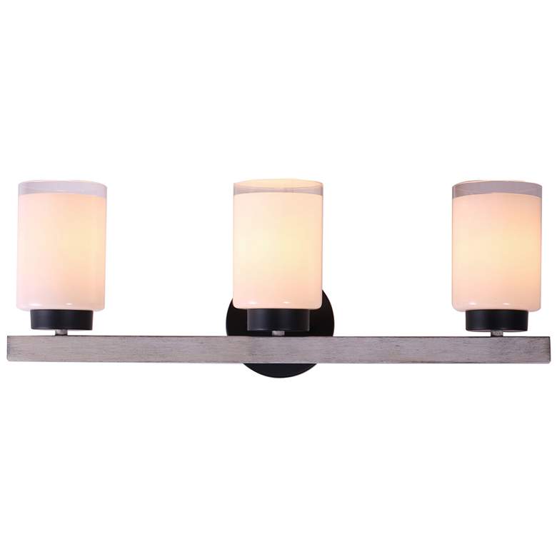 Image 1 Briggs 24" Wide 3-Light Vanity Light - Black