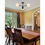 3_Briggs 26" Flush Mount In Black With White Shade more views