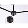 5_Briggs 26" Flush Mount In Black With White Shade more views