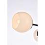 6_Briggs 26" Flush Mount In Black With White Shade more views