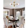3_Briggs 26" Flush Mount In Brass With Clear Shade more views