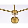 5_Briggs 26" Flush Mount In Brass With Clear Shade more views