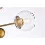 6_Briggs 26" Flush Mount In Brass With Clear Shade more views