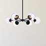 1_Briggs 30" Pendant In Black With Clear Shade