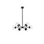 Briggs 30" Pendant In Black With Clear Shade