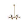 Briggs 30" Wide Brass 6-Light Chandelier