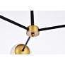 5_Briggs 32" Pendant In Black And Brass With White Shade more views