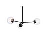 4_Briggs 32" Pendant In Black With Clear Shade more views