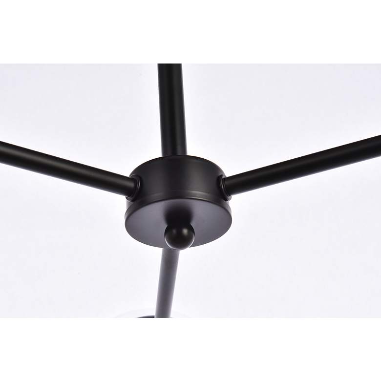 Image 5 Briggs 32" Pendant In Black With Clear Shade more views