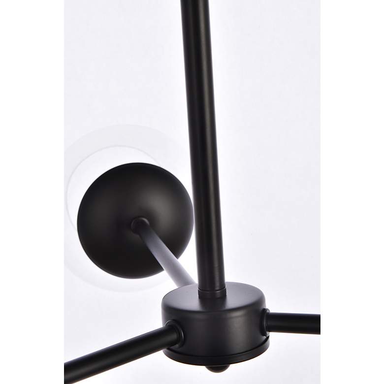 Image 7 Briggs 32" Pendant In Black With Clear Shade more views