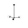 Briggs 32" Pendant In Black With Clear Shade