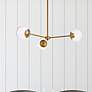 1_Briggs 32" Pendant In Brass With Clear Shade