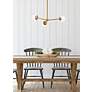 3_Briggs 32" Pendant In Brass With Clear Shade more views