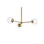4_Briggs 32" Pendant In Brass With Clear Shade more views