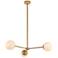 Briggs 32" Pendant In Brass With White Shade