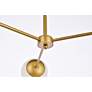 5_Briggs 32" Pendant In Brass With White Shade more views