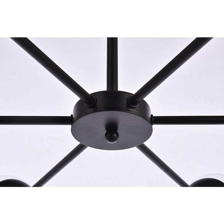 Image 5 Briggs 36" Pendant In Black With Clear Shade more views