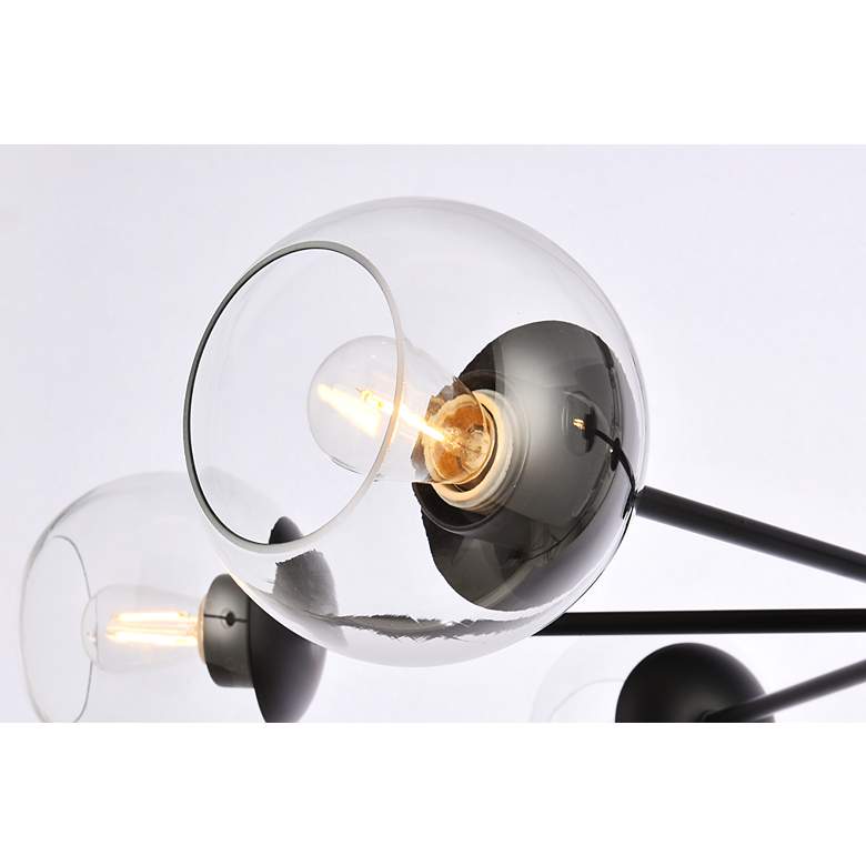 Image 6 Briggs 36" Pendant In Black With Clear Shade more views