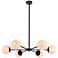 Briggs 36" Pendant In Black With White Shade