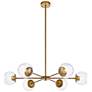 Briggs 36" Pendant In Brass With Clear Shade
