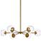 Briggs 36" Pendant In Brass With Clear Shade