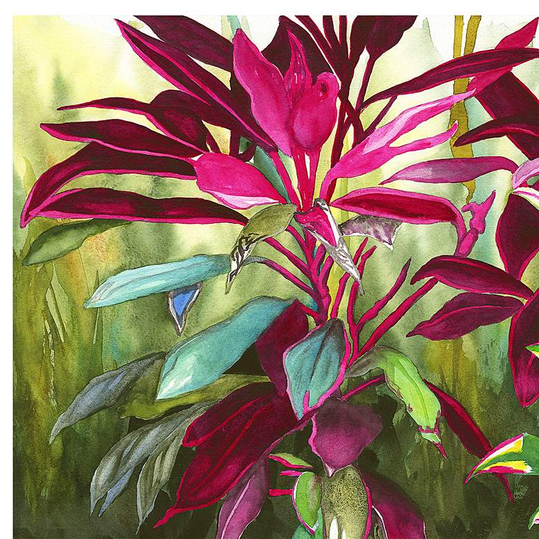 Image 3 Bright Botanicals 40"H All-Weather Outdoor Canvas Wall Art more views