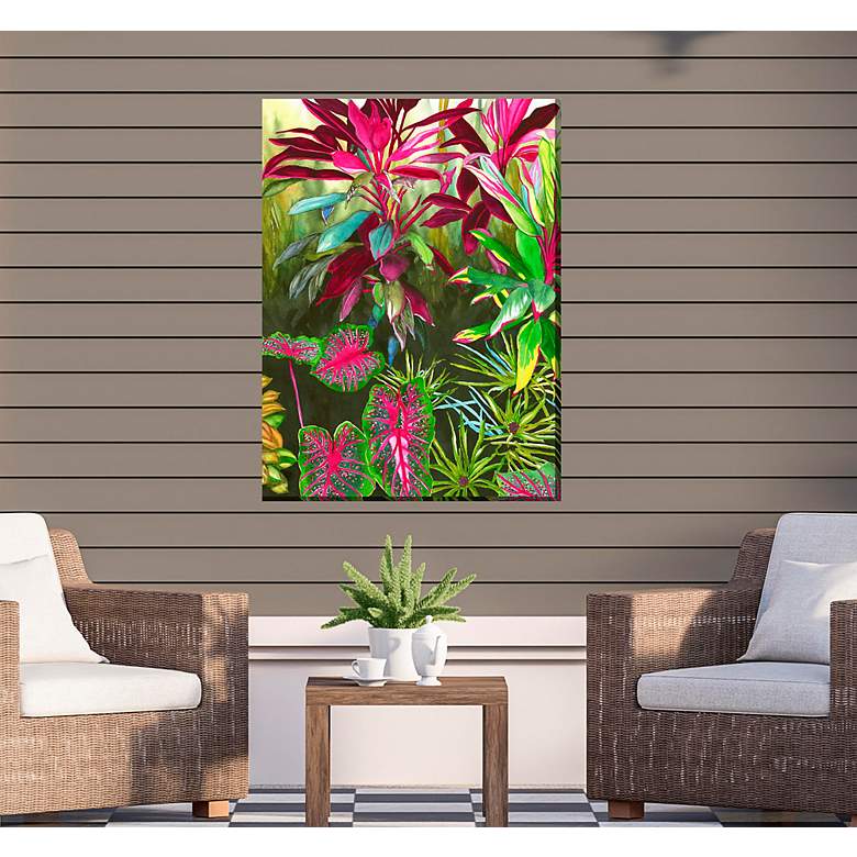 Image 4 Bright Botanicals 40"H All-Weather Outdoor Canvas Wall Art more views