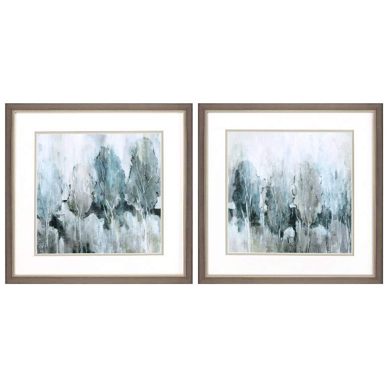Image 1 Bright Indigo Groves 17"W x 17"H Framed Art Set of 2