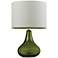 Bright Lime Green Ceramic Table Lamp