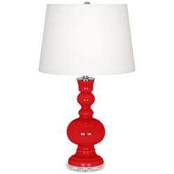 Bright Red Apothecary Table Lamp
