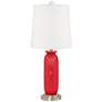 Bright Red Carrie Table Lamp Set of 2