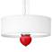 Bright Red Cleo 24" Wide Pendant Chandelier