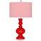 Bright Red Diamonds Apothecary Table Lamp
