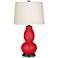 Bright Red Double Gourd Table Lamp