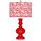 Bright Red Gardenia Apothecary Table Lamp