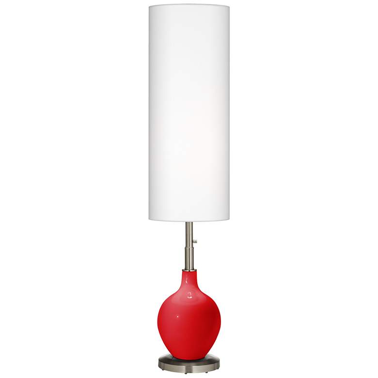 Bright Red Ovo Floor Lamp