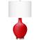 Bright Red Ovo Table Lamp