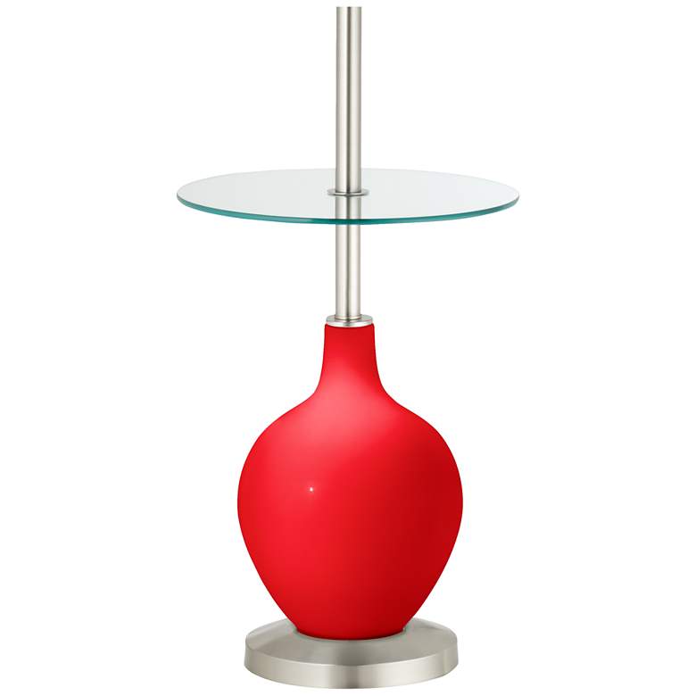 Image 3 Bright Red Ovo Tray Table Floor Lamp more views