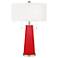 Bright Red Peggy Glass Table Lamp With Dimmer