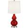 Bright Red Small Gourd Accent Table Lamp