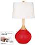 Bright Red Wexler Table Lamp with Dimmer