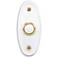 Bright White Porcelain Lighted Doorbell Button