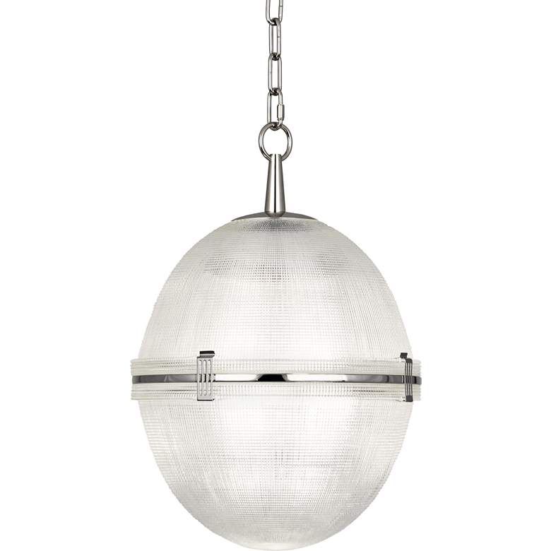 Image 1 Brighton 13" Wide Polished Nickel Ball Pendant Light