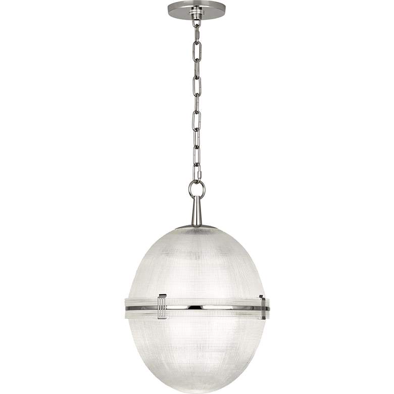 Image 2 Brighton 13" Wide Polished Nickel Ball Pendant Light more views