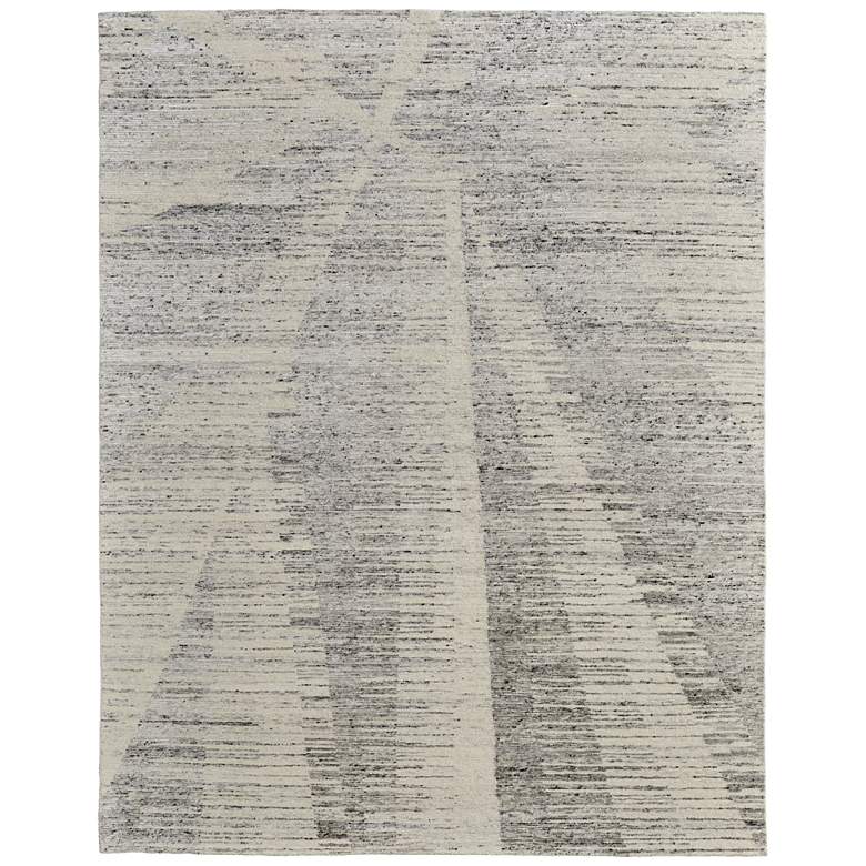 Image 1 Brighton Abstract Hand Knotted Ivory Area Rug 7'-9" x 9'-9"