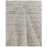 Brighton Abstract Hand Knotted Ivory Area Rug 7'-9" x 9'-9"