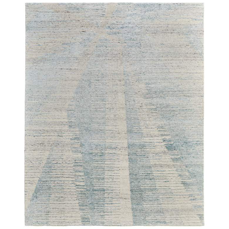 Image 1 Brighton Modern Abstract Hand Knotted Blue Area Rug 69CHF
