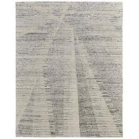 Image1 of Brighton Modern Abstract Hand Knotted Ivory Area Rug 69CHF