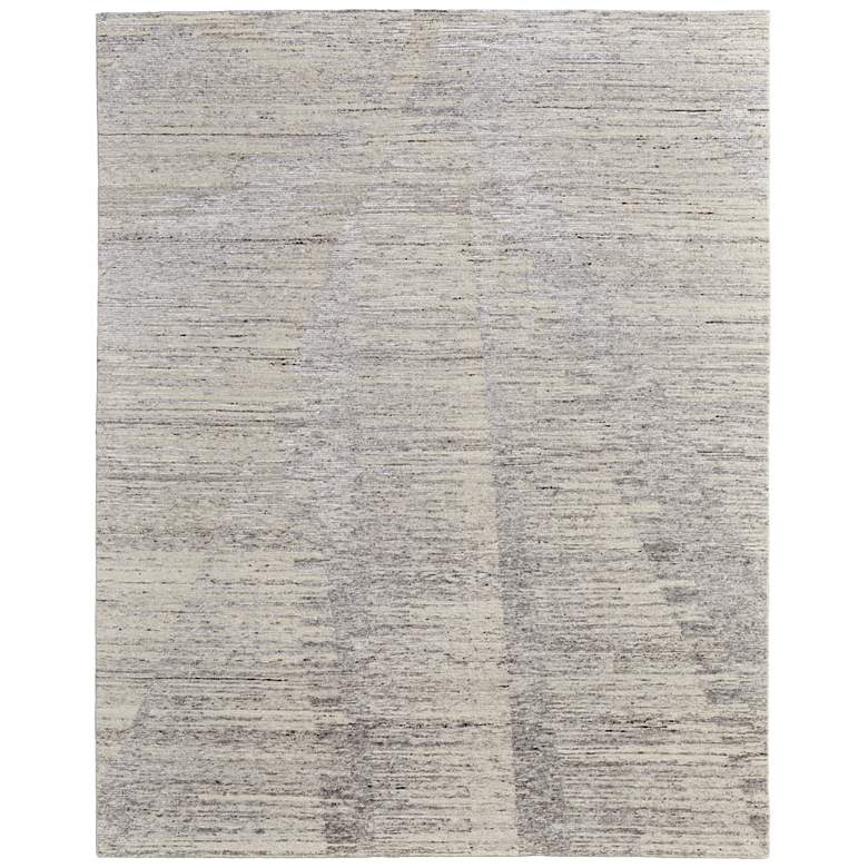 Image 1 Brighton Modern Abstract Hand Knotted Ivory Area Rug 69CHF